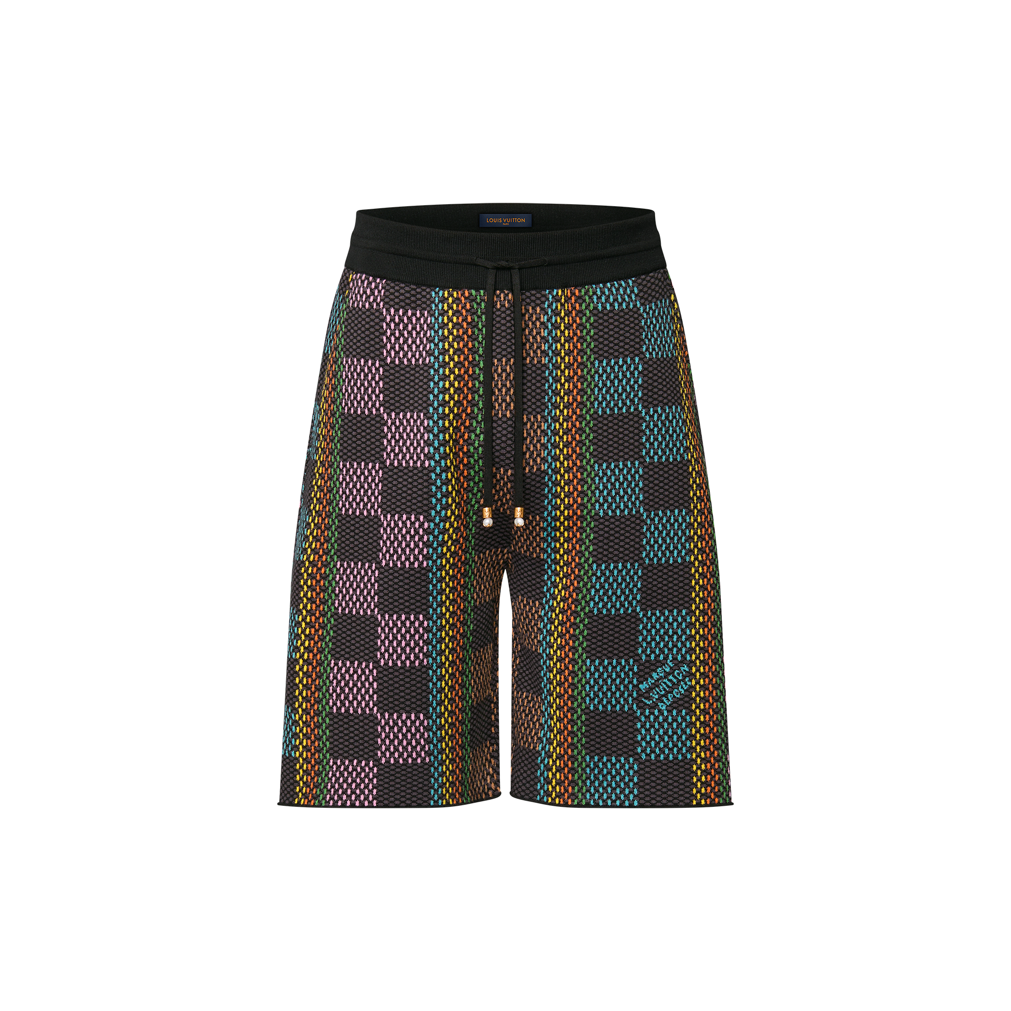 Damier Cotton Knit Shorts - Men - Ready-to-Wear | LOUIS VUITTON ®